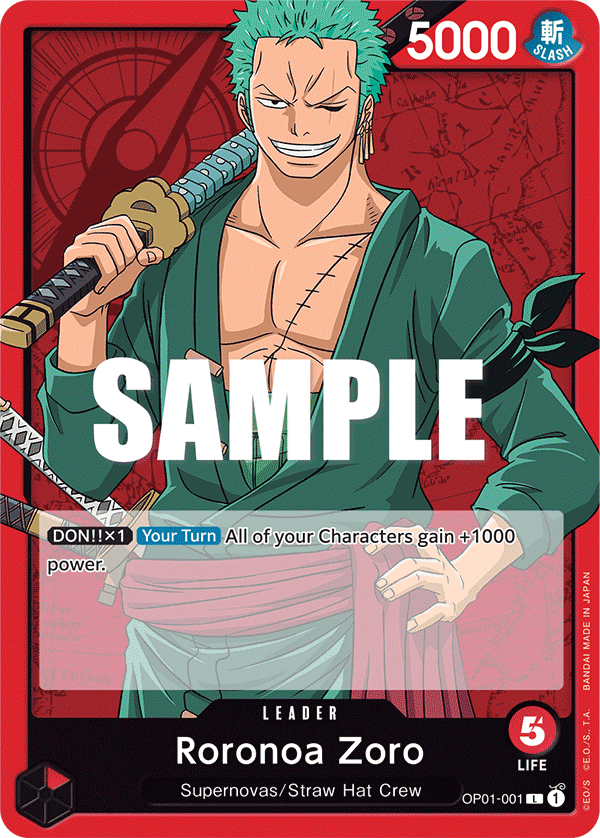 Roronoa Zoro (001) (One Piece Card Game)